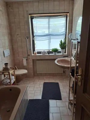Ein Badezimmer in der Unterkunft Weingut Gödert