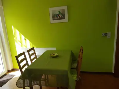 Ein Sitzbereich in der Unterkunft Ferienhaus Urban mit Garage