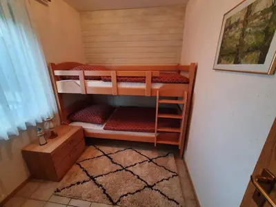 Ein Bett oder Betten in einem Zimmer der Unterkunft Eifel Ferienwohnung Dahmen