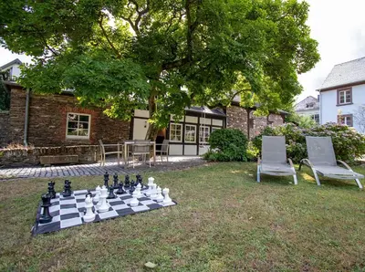 Ein Garten an der Unterkunft Ferienhaus Martinshof