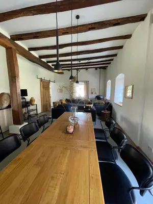 Der Geschäftsbereich oder Konferenzraum in der Unterkunft Ferienhaus Martinshof