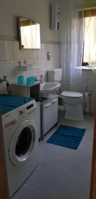 Ein Badezimmer in der Unterkunft Pfötchen