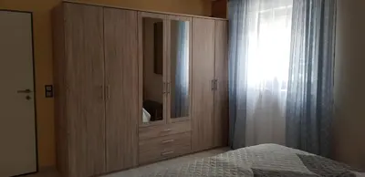 Ein Bett oder Betten in einem Zimmer der Unterkunft Pfötchen