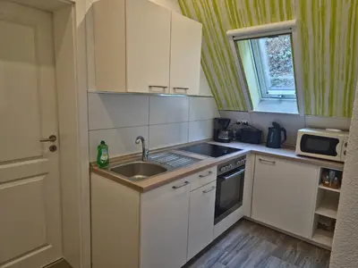 Küche/Küchenzeile in der Unterkunft Ferienwohnung Rheinblick Bacharach am Rhein