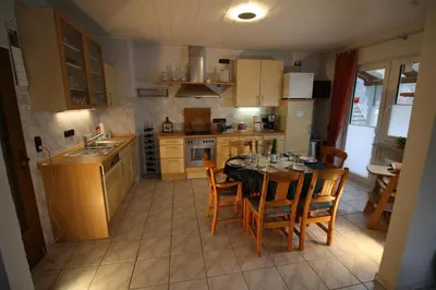 Küche/Küchenzeile in der Unterkunft Komfort Ferienwohnung FEWO74-2