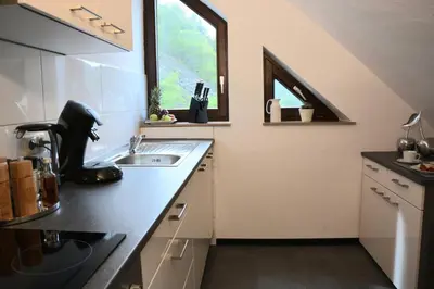 Küche/Küchenzeile in der Unterkunft Ferienwohnung Traumzeit