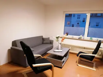 Ein Sitzbereich in der Unterkunft Enscher Stübchen Wohnung Katharina