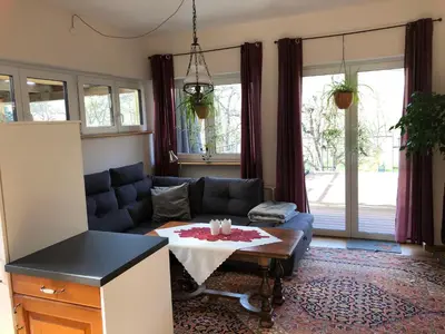 Ein Sitzbereich in der Unterkunft 2type4 - Apartments