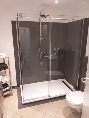 Ein Badezimmer in der Unterkunft Ferienwohnung Am Michelsbach