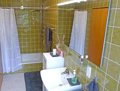 Ein Badezimmer in der Unterkunft Haus Tannenweg