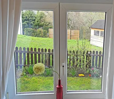 Ein Garten an der Unterkunft Haus Tannenweg