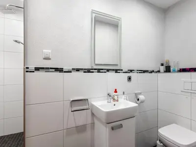 Ein Badezimmer in der Unterkunft Ferienwohnung Moselblick