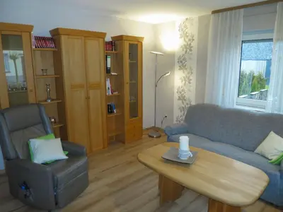 Ein Sitzbereich in der Unterkunft Holiday Home Haus Irmgard by Interhome