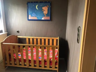 Ein Bett oder Betten in einem Zimmer der Unterkunft Ferienwohnung Natur und Steine