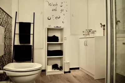 Ein Badezimmer in der Unterkunft Wohnen am Ufer der Mosel in Trier