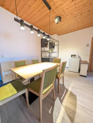 Küche/Küchenzeile in der Unterkunft Hotel und Landgasthof Zum Bockshahn