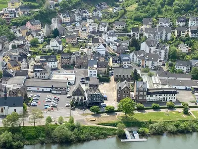 Ein allgemeiner Blick auf Cochem oder ein Stadtblick von des Hotels aus