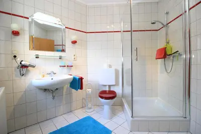 Ein Badezimmer in der Unterkunft Gästehaus Ehses