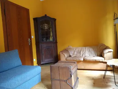Ein Sitzbereich in der Unterkunft Ferienhaus Casa Alfredo