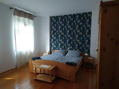 Ein Bett oder Betten in einem Zimmer der Unterkunft Ferienhaus Casa Alfredo