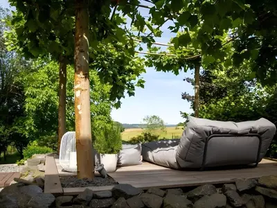 Ein Garten an der Unterkunft N7Quartier