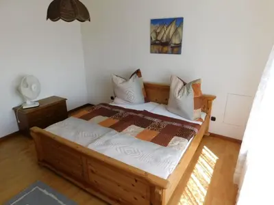 Ein Bett oder Betten in einem Zimmer der Unterkunft FeWo Inge