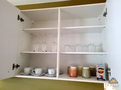 Küche/Küchenzeile in der Unterkunft Modernes Apartment mit Balkon I 45qm I Zentrum
