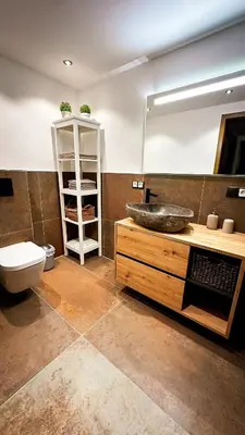 Ein Badezimmer in der Unterkunft Ferienappartement WildeAhr - Urlaub beim Winzer!