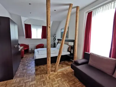 Ein Sitzbereich in der Unterkunft Altes Pfarrhaus