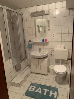 Ein Badezimmer in der Unterkunft Idyllische Unterkunft in ruhiger Lage Boppard am Rhein