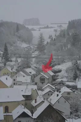 Eifel Duitsland fraai vakantiehuis met tuin im Winter