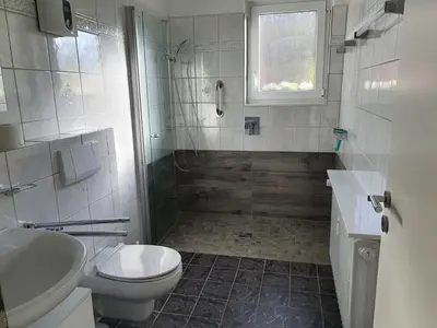 Ein Badezimmer in der Unterkunft Ferienwohnung Schlossblick Bad Breisig