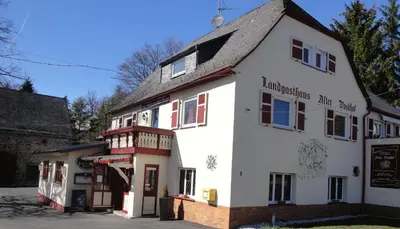 Das Gebäude in dem sich die Pension befindet