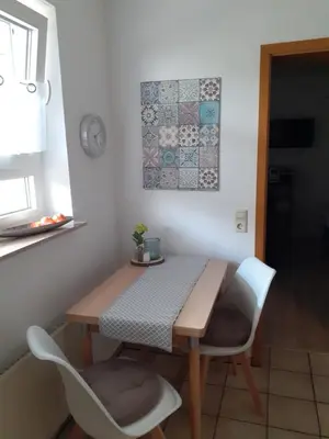 Ein Sitzbereich in der Unterkunft Lorch Lorchhausen Mittelrheintal Weltkulturerbe