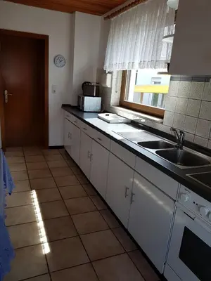 Küche/Küchenzeile in der Unterkunft Ferienwohnung Nscho Tschi