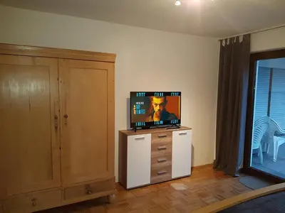 TV/Unterhaltungsangebot in der Unterkunft Ferienwohnung Nscho Tschi