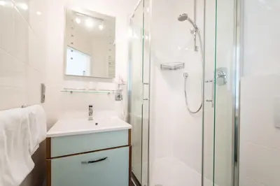 Ein Badezimmer in der Unterkunft Hotel Haus Appel