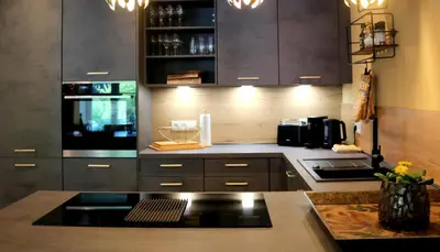 Küche/Küchenzeile in der Unterkunft MOSELROMANCE - Luxusapartment - große Terrasse - ruhige Lage