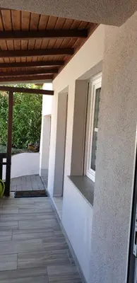 Ein Balkon oder eine Terrasse in der Unterkunft Ferienwohnung Kell am See