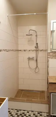 Ein Badezimmer in der Unterkunft Ferienwohnung Kell am See