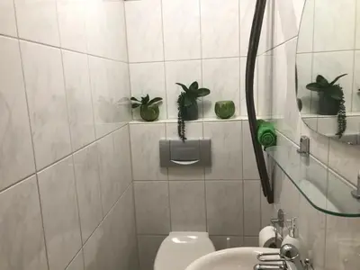 Ein Badezimmer in der Unterkunft Blue House Mosel