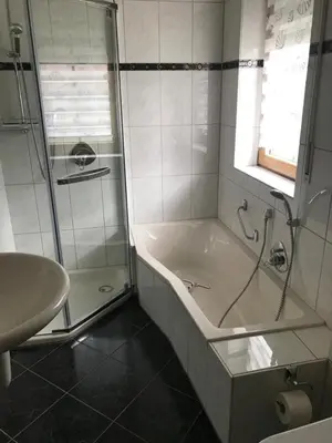 Ein Badezimmer in der Unterkunft Blue House Mosel
