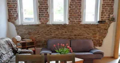 Ein Sitzbereich in der Unterkunft Isi-Hof