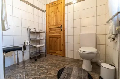 Ein Badezimmer in der Unterkunft Tuffsteinquartier am Brückenbach