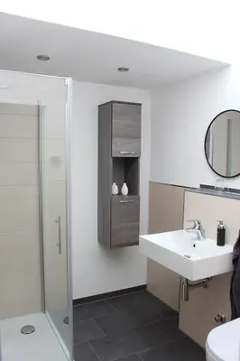 Ein Badezimmer in der Unterkunft FeWo Krämer