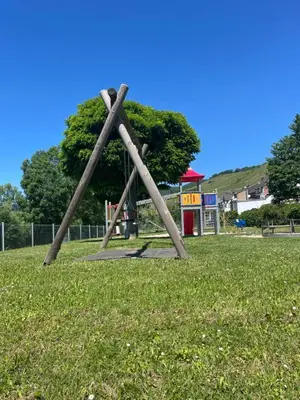 Ein Kinderspielbereich in der Unterkunft Ferienhaus Kaliva
