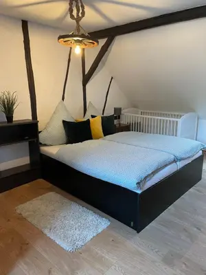Ein Bett oder Betten in einem Zimmer der Unterkunft Ferienhaus Kaliva