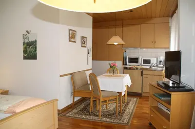 Küche/Küchenzeile in der Unterkunft Gästehaus Kirchlay