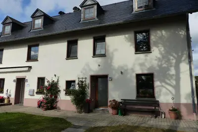 Das Gebäude in dem sich die Ferienwohnung befindet