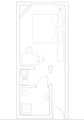 Grundriss der Unterkunft Kleines gemütliches Studio 1 in Moselnähe